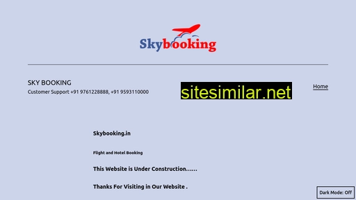 skybooking.in alternative sites