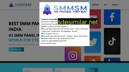 smmsocialmedia.in alternative sites