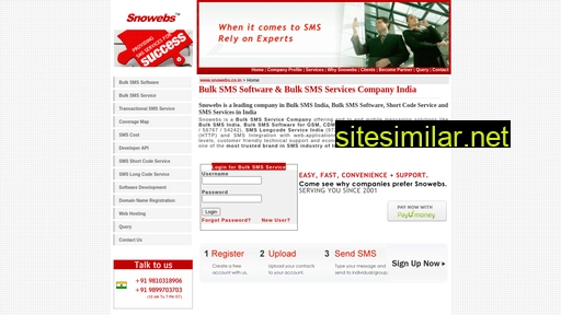snowebs.co.in alternative sites
