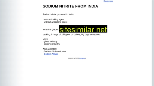 Sodium-nitrite similar sites