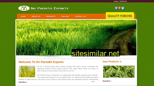 sriparvathiexports.in alternative sites