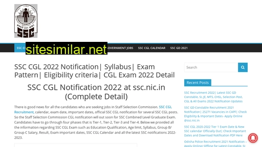 ssccglnotification.in alternative sites