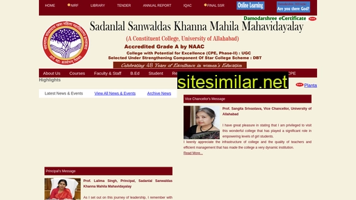 sskhannagirlsdc.ac.in alternative sites