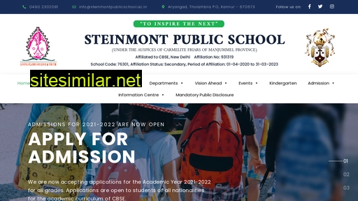 steinmontpublicschool.ac.in alternative sites