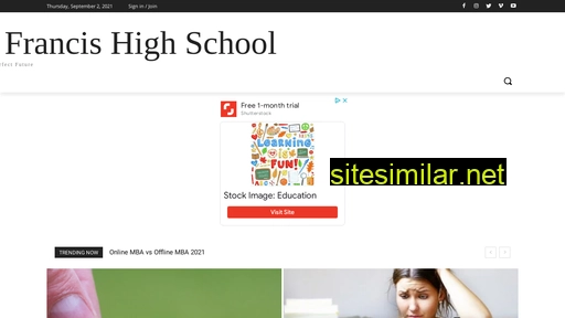 stfrancis-highschool.in alternative sites