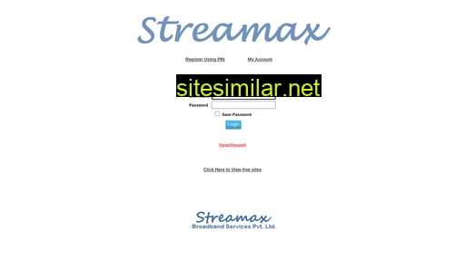 streamaxbroadband.in alternative sites