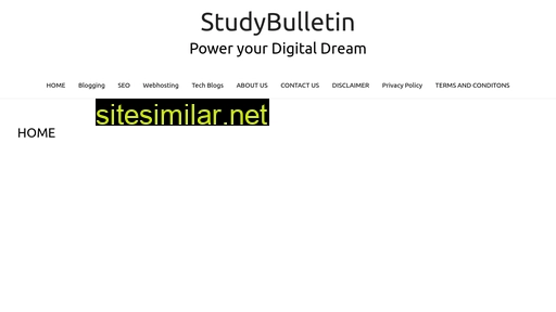 studybulletin.in alternative sites