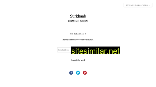Surkhaab similar sites