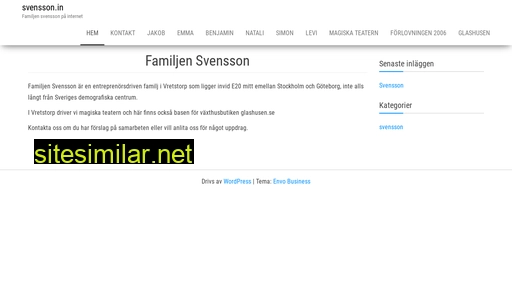 Svensson similar sites