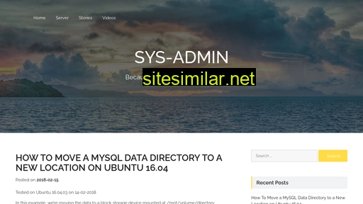 sys-admin.co.in alternative sites