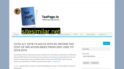 taxpage.in alternative sites