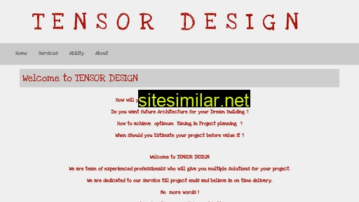 tensordesign.in alternative sites