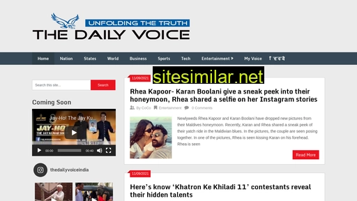thedailyvoice.in alternative sites
