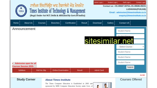 timesinstitute.co.in alternative sites