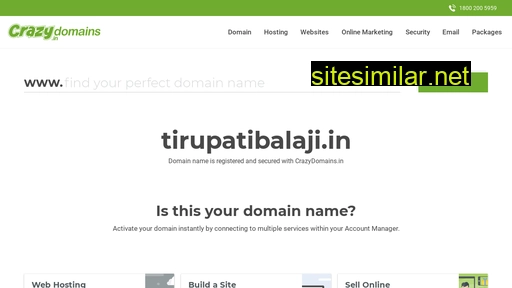 tirupatibalaji.in alternative sites