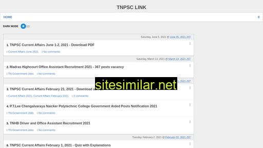 Tnpsclink similar sites