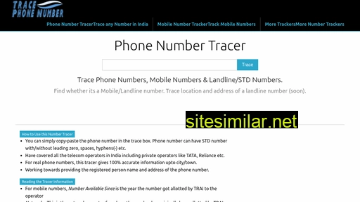 tracephonenumber.in alternative sites