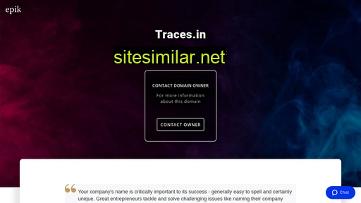 traces.in alternative sites