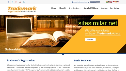 trademarkregistrationconsultant.in alternative sites
