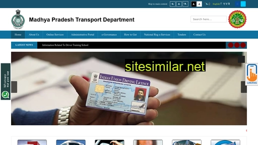 transport.mp.gov.in alternative sites