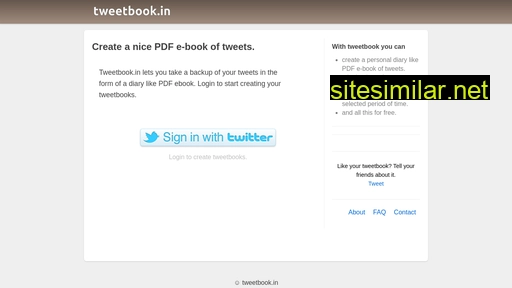 tweetbook.in alternative sites