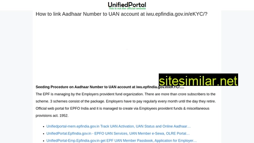 Unifiedportal similar sites