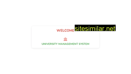 Universitymanagementsystem similar sites
