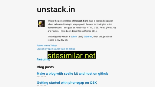 Unstack similar sites
