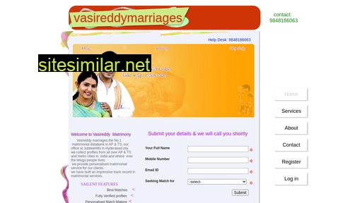 vasireddymarriages.in alternative sites