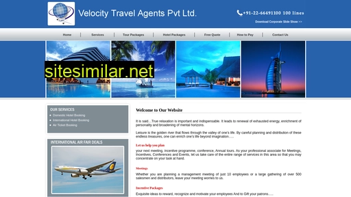 velocitytravels.in alternative sites