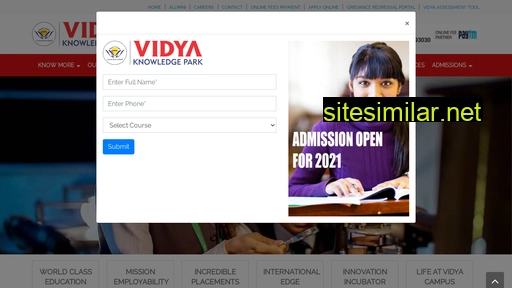 vidya.edu.in alternative sites