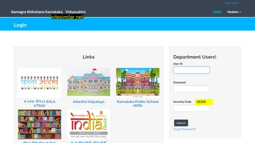 vidyavahini.karnataka.gov.in alternative sites