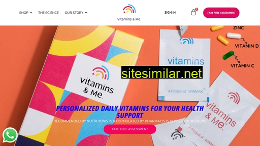 vitaminsandme.in alternative sites