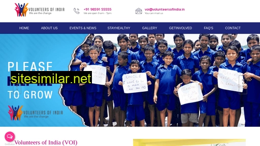 volunteersofindia.in alternative sites