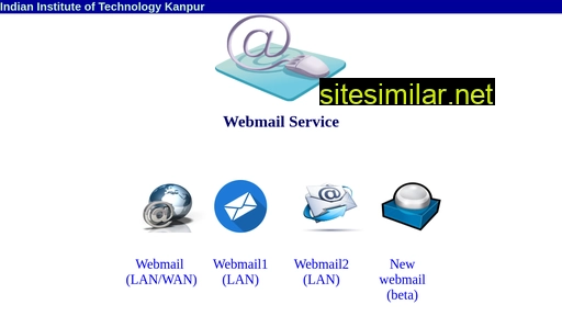 webmail.iitk.ac.in alternative sites