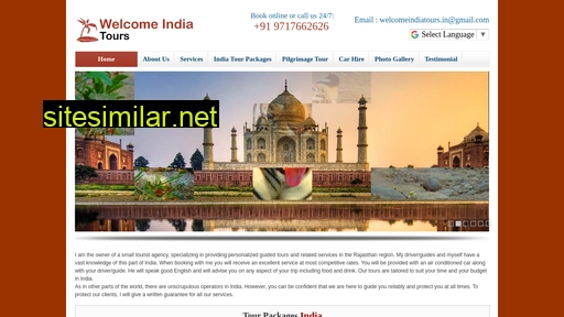 welcomeindiatours.in alternative sites