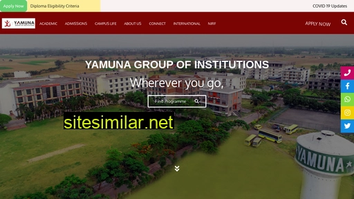 yamuna.edu.in alternative sites