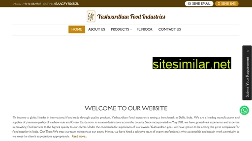 yashvardhanfoodindustries.co.in alternative sites