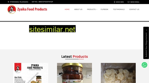 zyaikafoodproducts.co.in alternative sites