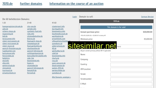 7070.de.domain-auktionen.info alternative sites