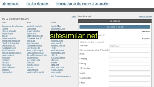 air-online.de.domain-auktionen.info alternative sites