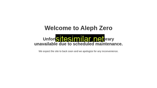 aleph-zero.info alternative sites