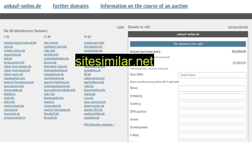 ankauf-online.de.domain-auktionen.info alternative sites
