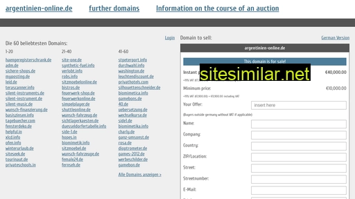 argentinien-online.de.domain-auktionen.info alternative sites