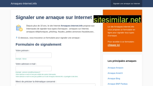 arnaques-internet.info alternative sites