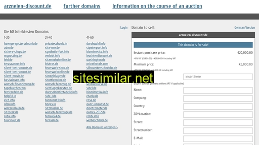 arzneien-discount.de.domain-auktionen.info alternative sites