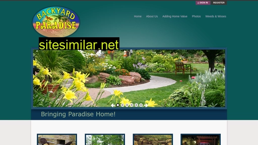 backyardparadise.info alternative sites