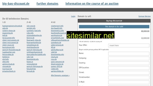 big-bag-discount.de.domain-auktionen.info alternative sites
