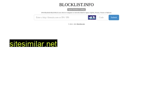 Blocklist similar sites