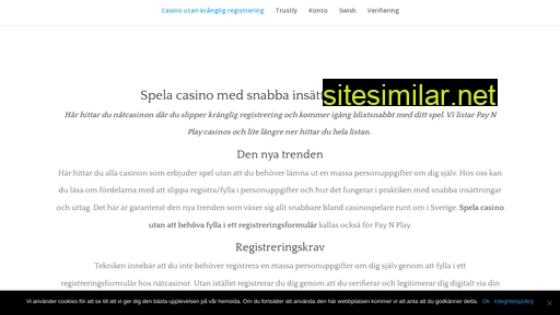 Casinoutanregistrering similar sites
